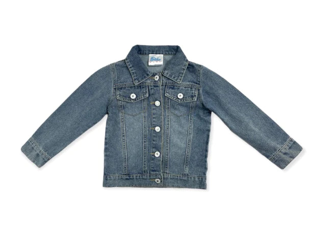Little Girl's Denim Fringe Jacket