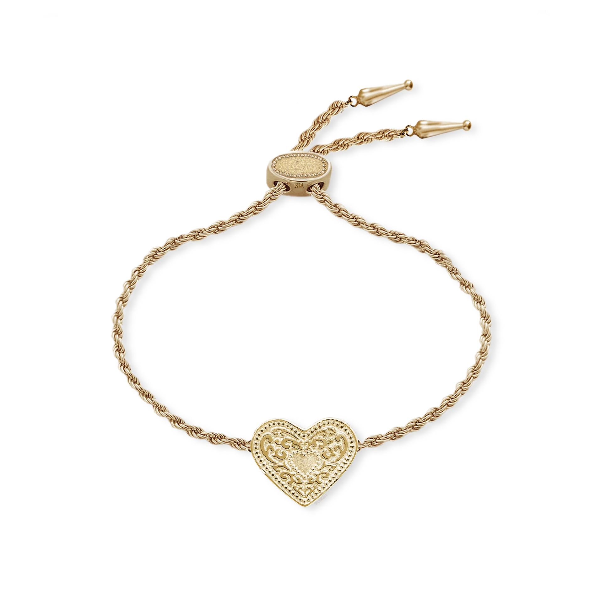 SpurWest Audrey Heart Bracelet - Gold
