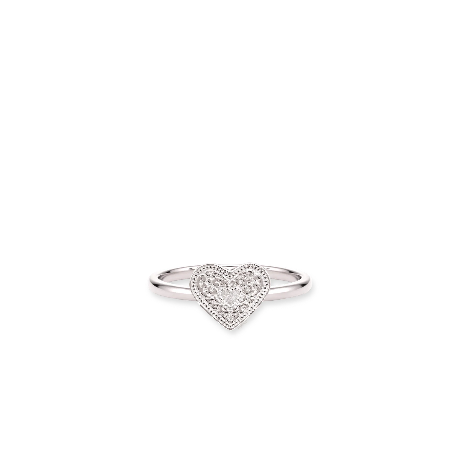 SpurWest Heart Ring- Silver