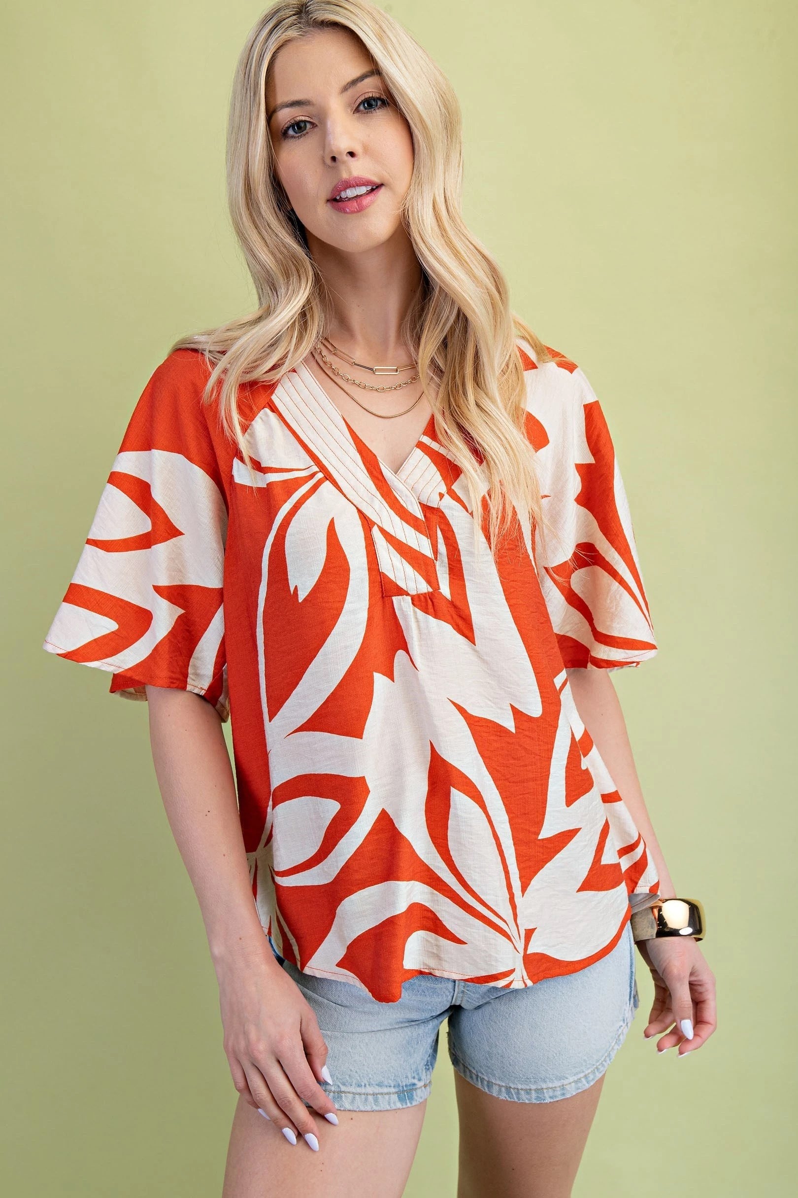 Island Breeze Trapunto Blouse