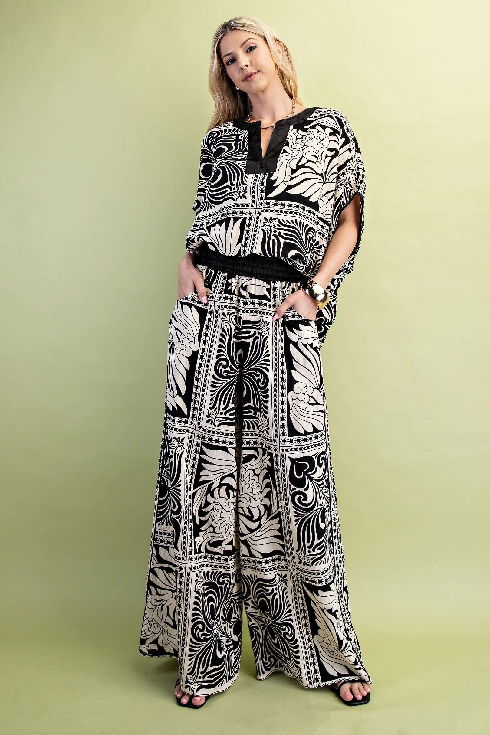Midnight Bazaar Wide Leg Pants