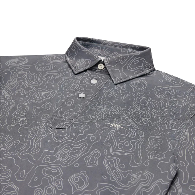 Big Bend Topo Polo- Gunpowder Grey