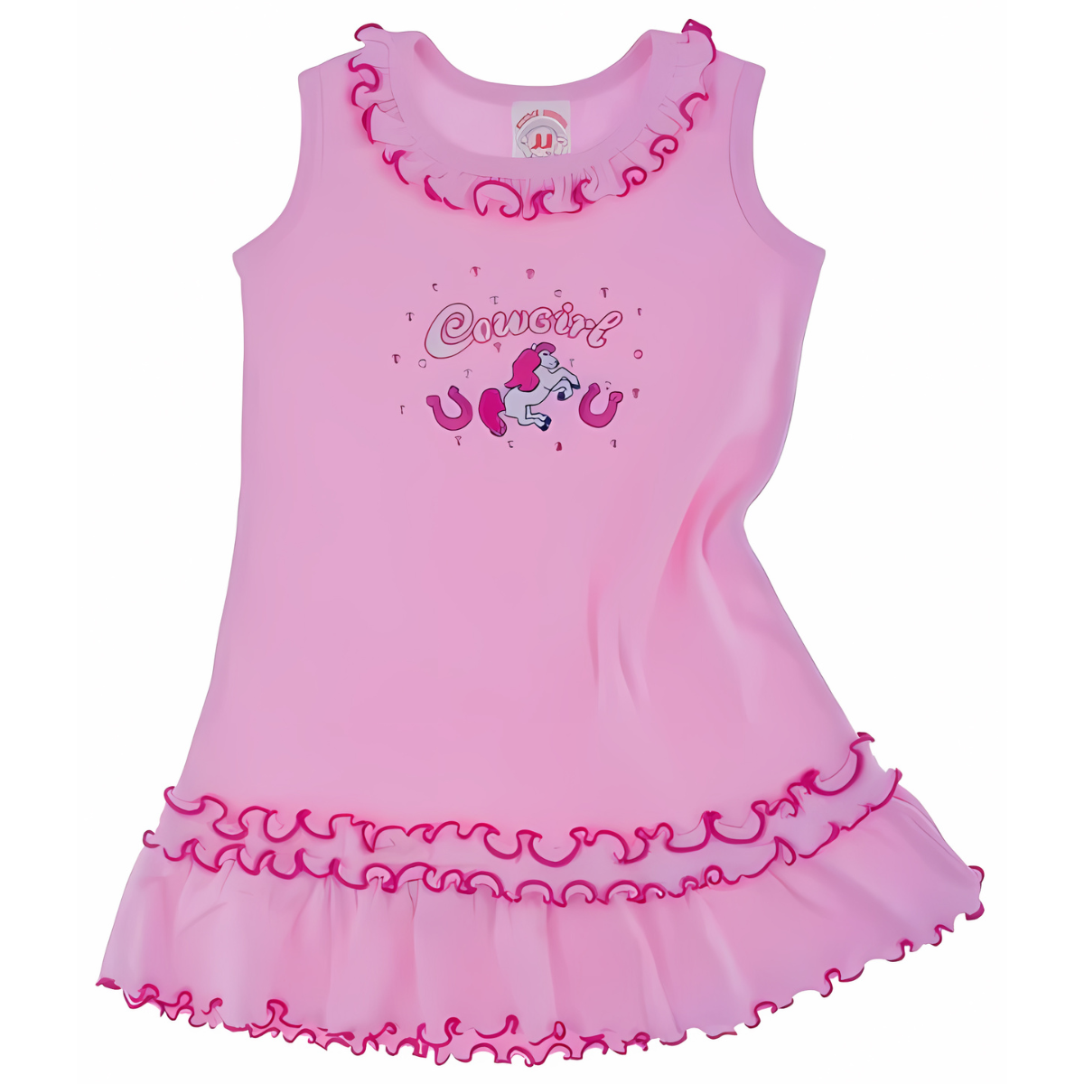 Pink Cowgirl Tank Dress