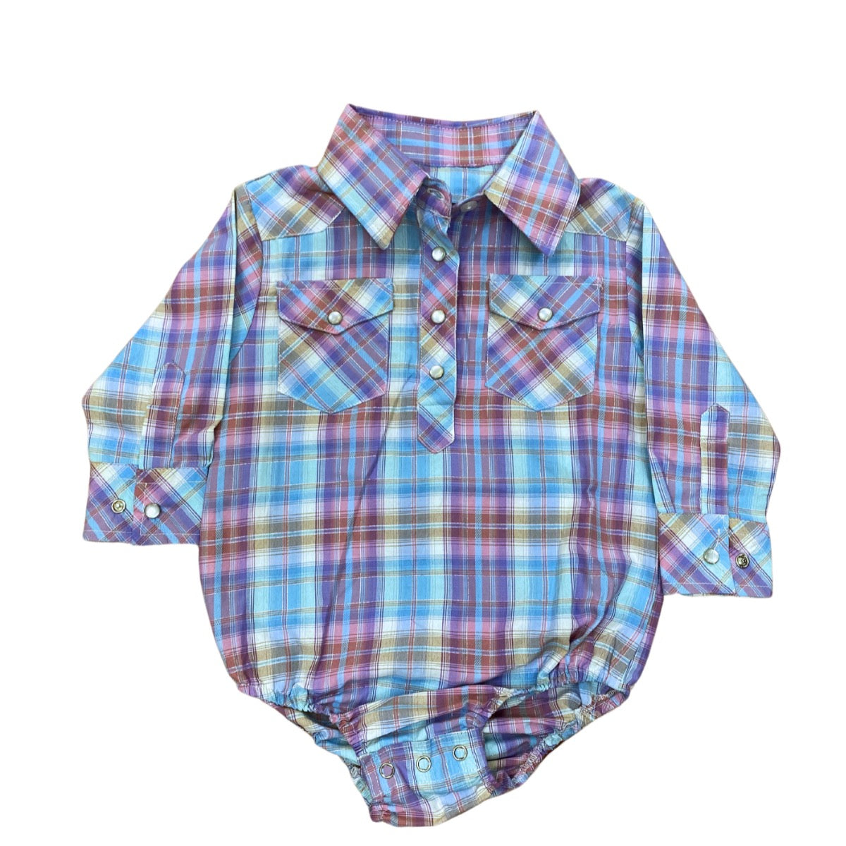 Cowgirl Legend Plaid Toddlers Body Suit
