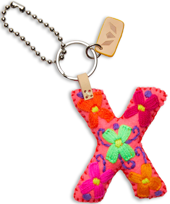 PINK FELT ALPHABET CHARMS