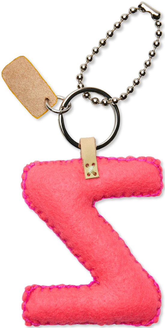 PINK FELT ALPHABET CHARMS