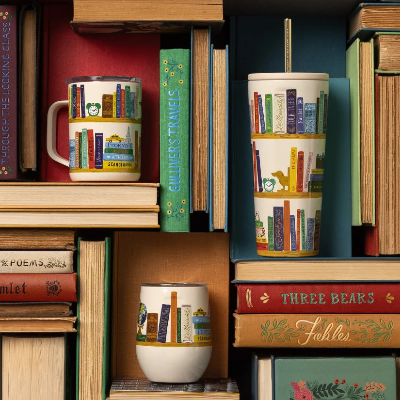Corkcicle & Rifle Paper 16oz Classic Coffee Mug / Book Club