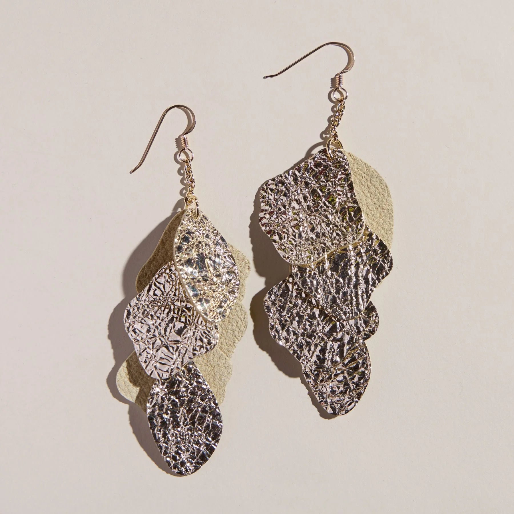 Crushed Gold Florence Earrings