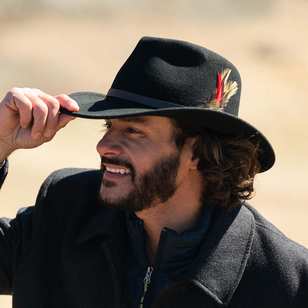 Scala Dakota Black Felt Hat