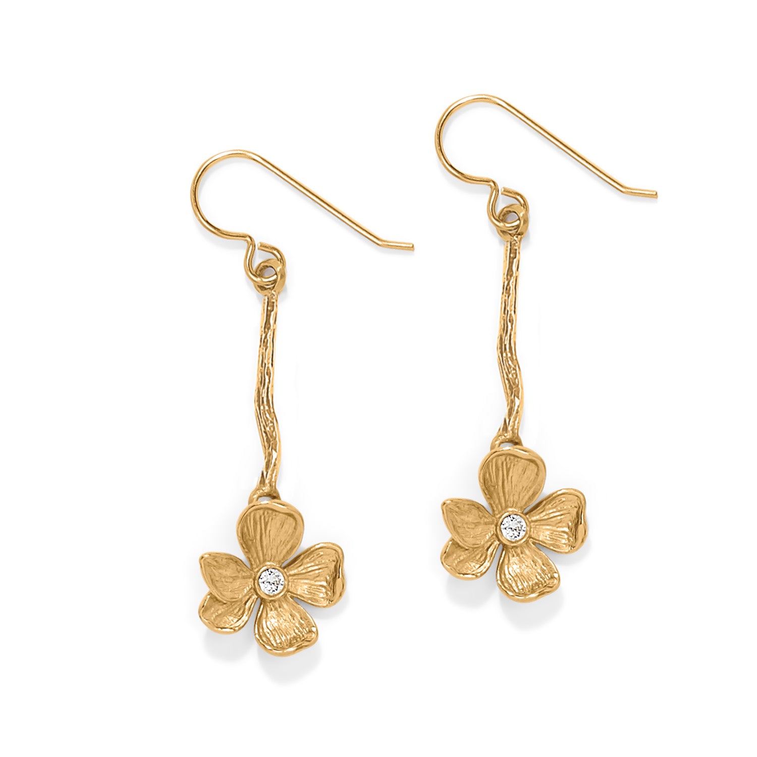 Everbloom Windflower French Wire Earrings /Gold