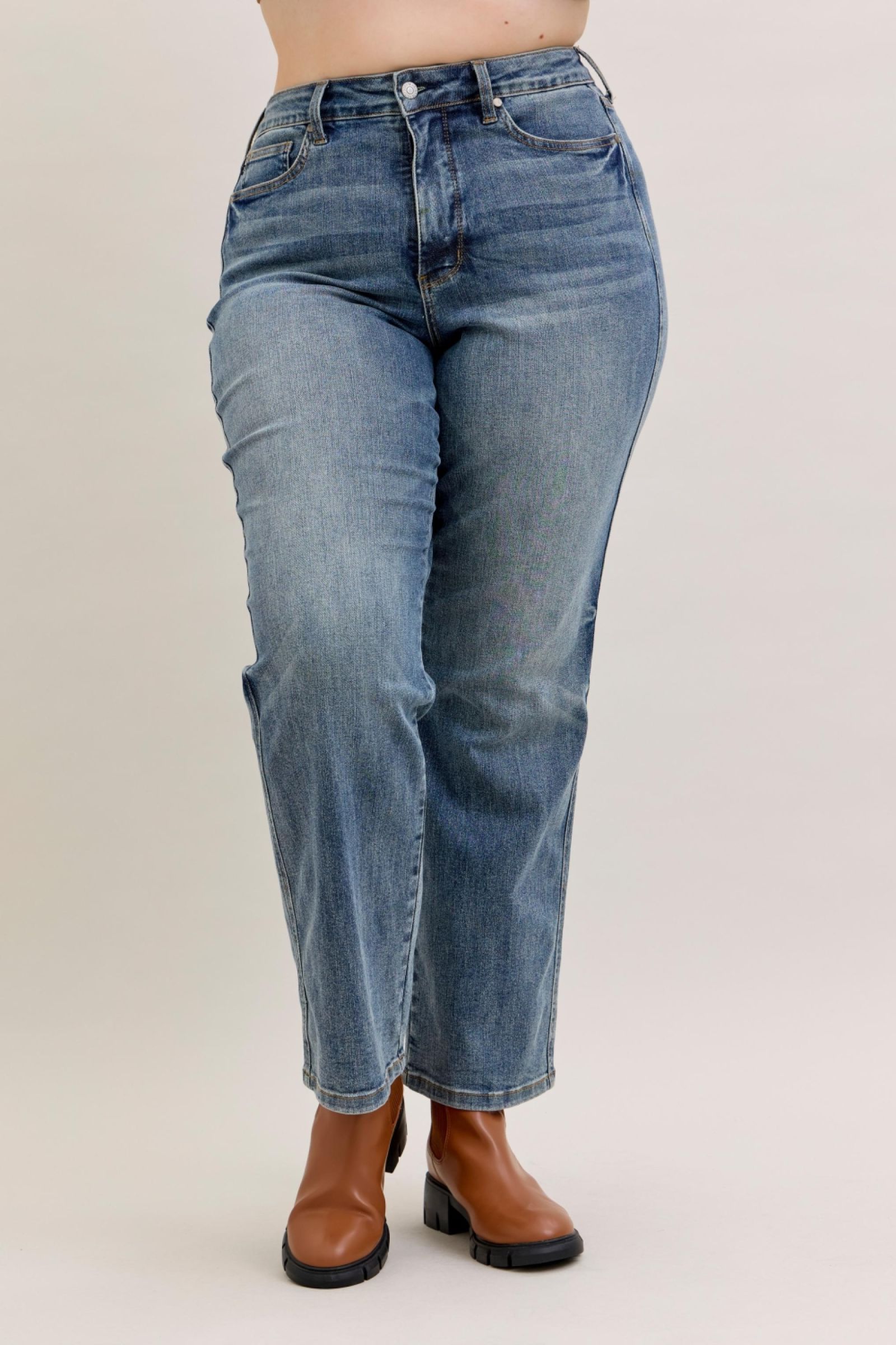 Judy Blue Tummy Control Straight Leg Jeans