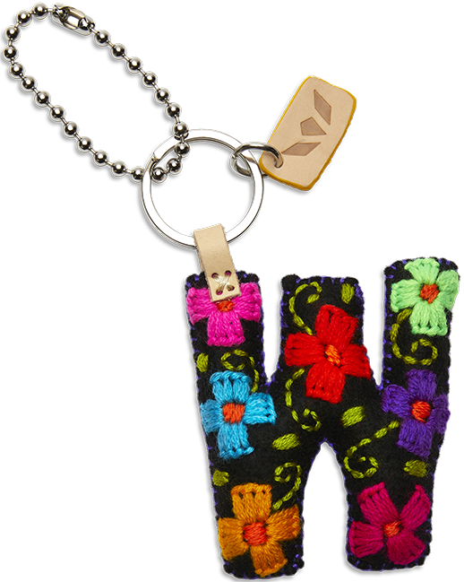 BLACK FELT ALPHABET CHARMS