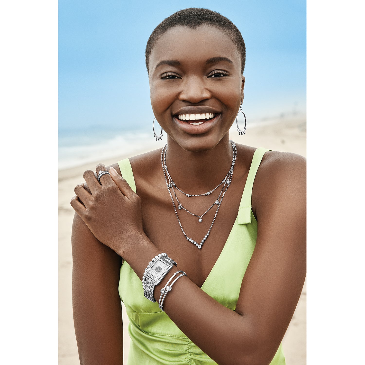 Illumina Petite Collar Necklace/Silver