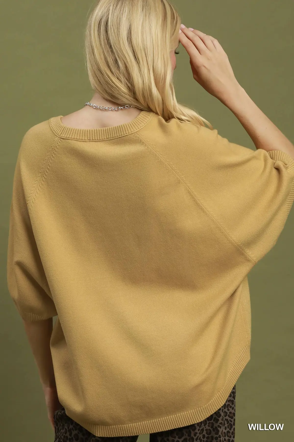Golden Willow Relaxed Knit Sweater 🤎