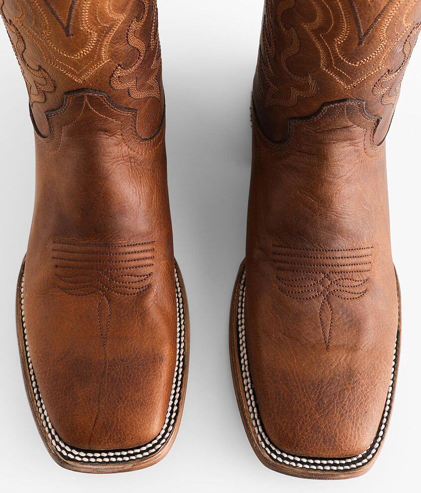 Men's Distressed Leather Cowboy Square Toe Boots