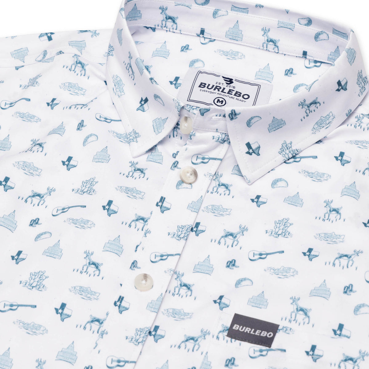 Lone Star State-Performance Button Up, by Burlebo