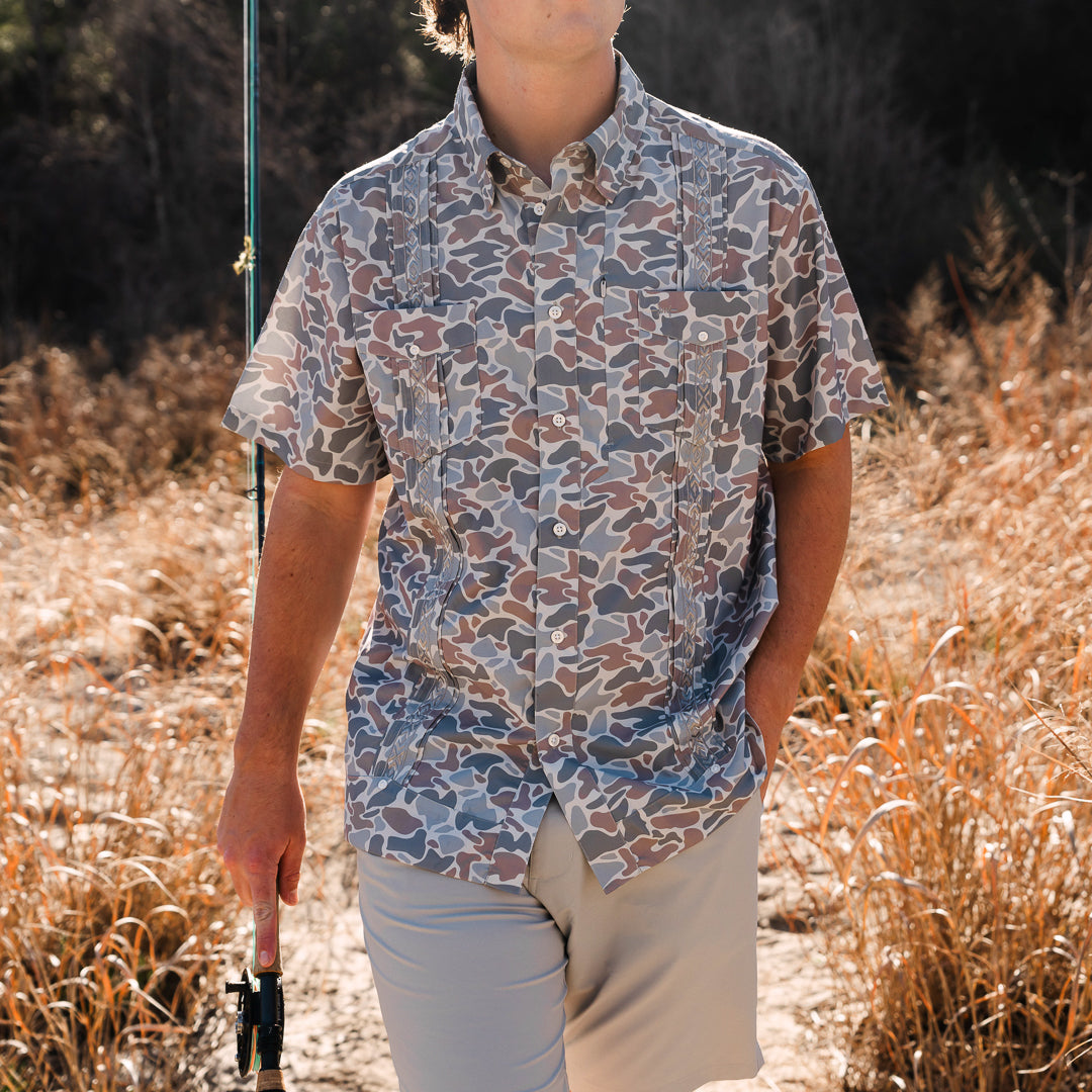 Guayabera Libre-Camo Frio by Texas Standard