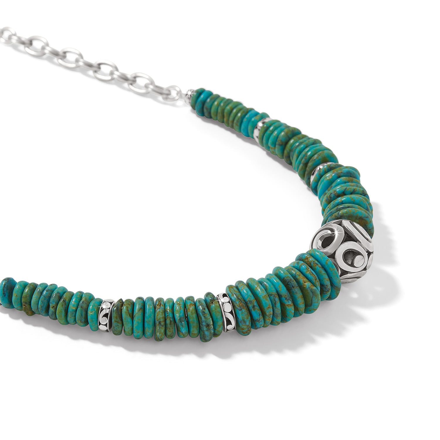 Contempo Sonoma Verde Blue Disc Necklace