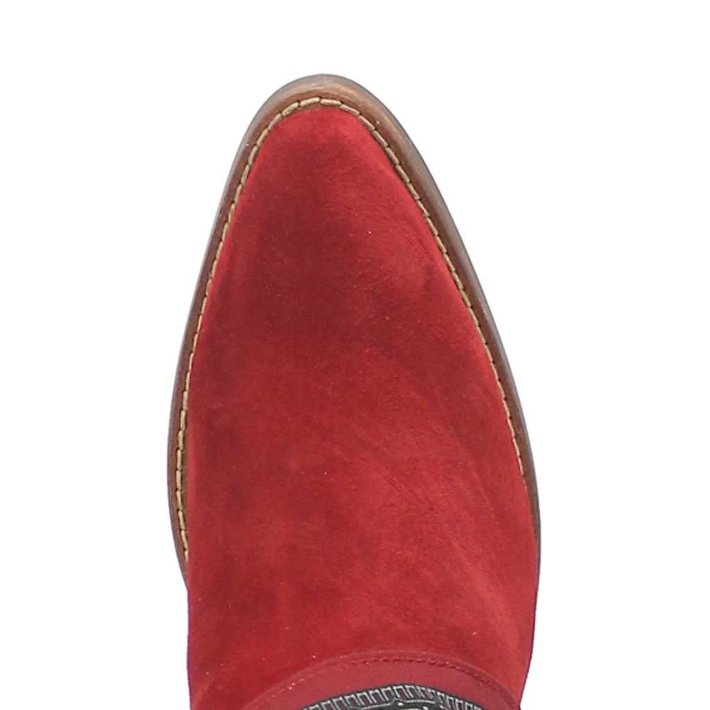 Red Suede Bandita Boots by Dingo