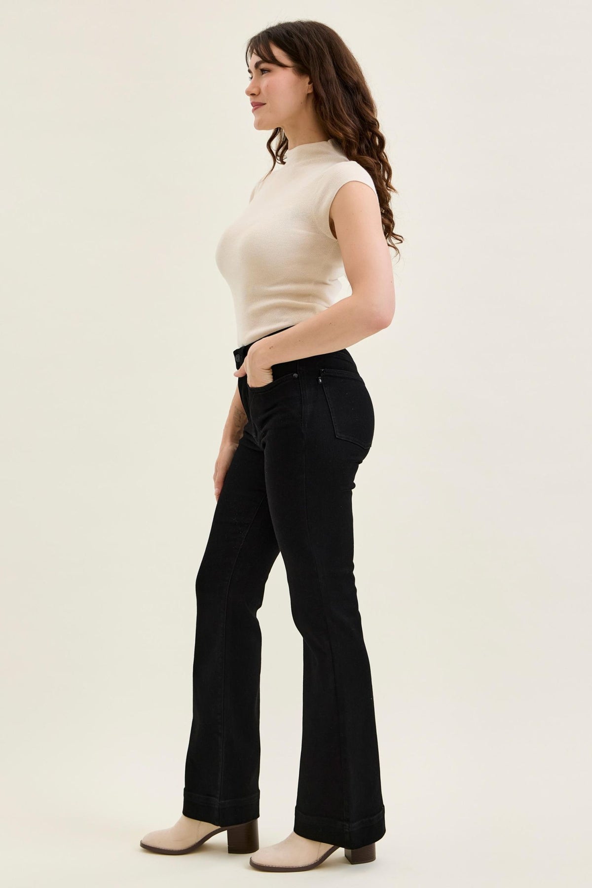 Judy Blue BLACK High Waist DAISY Bootcut Jean