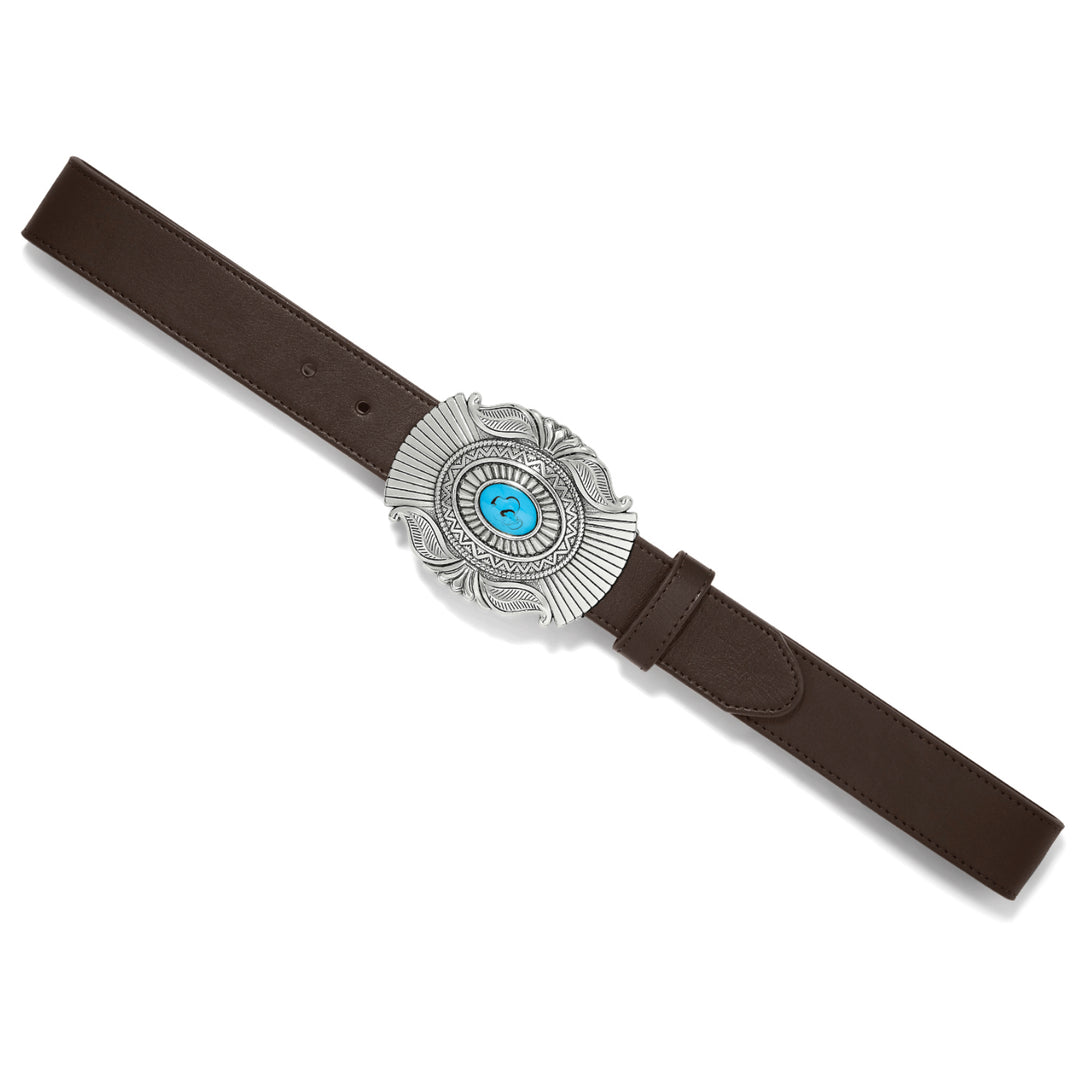Brighton Women's Raindance Brown Leather Belt