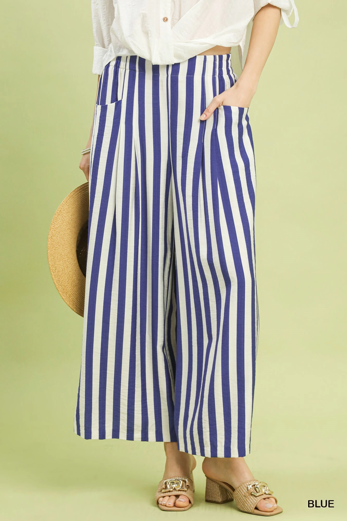 Seaside Stripe Wide Leg Pants