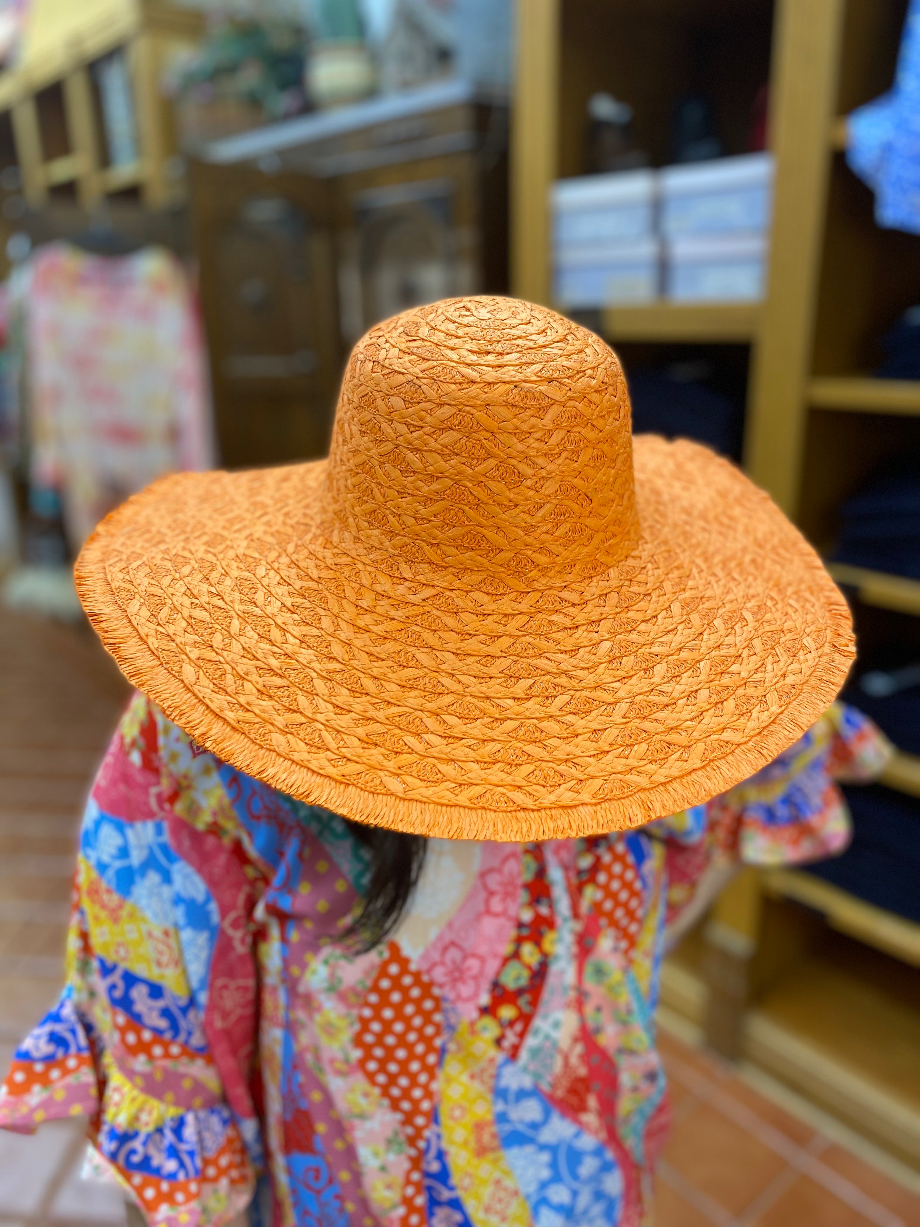 Bright Orange Summer Time Hat