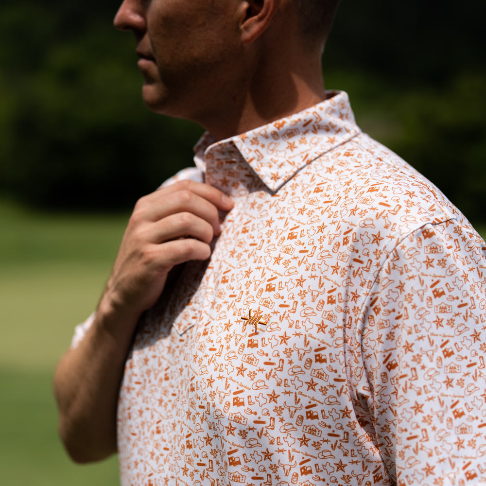 Texas Traditions Polo-Burnt Orange by Texas Standard