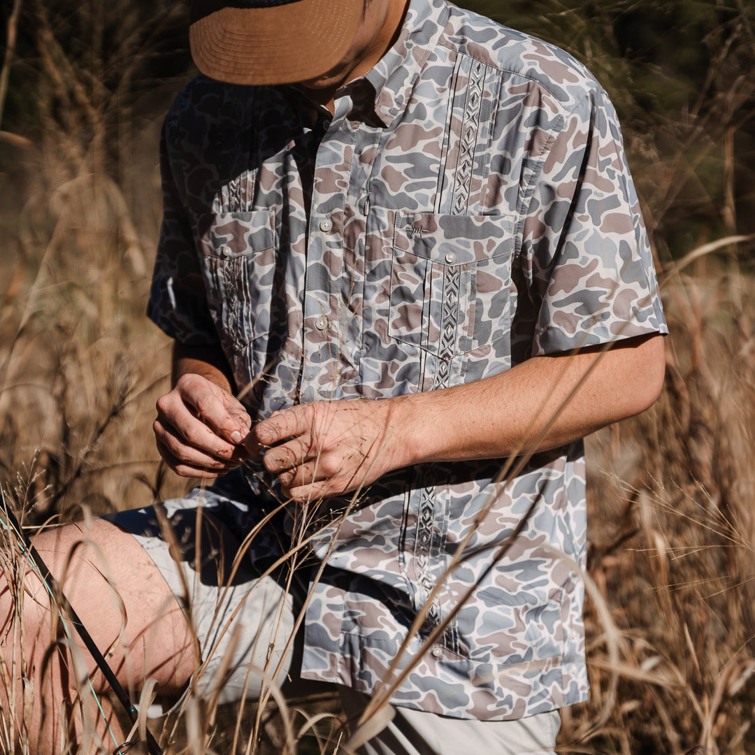 Guayabera Libre-Camo Frio by Texas Standard