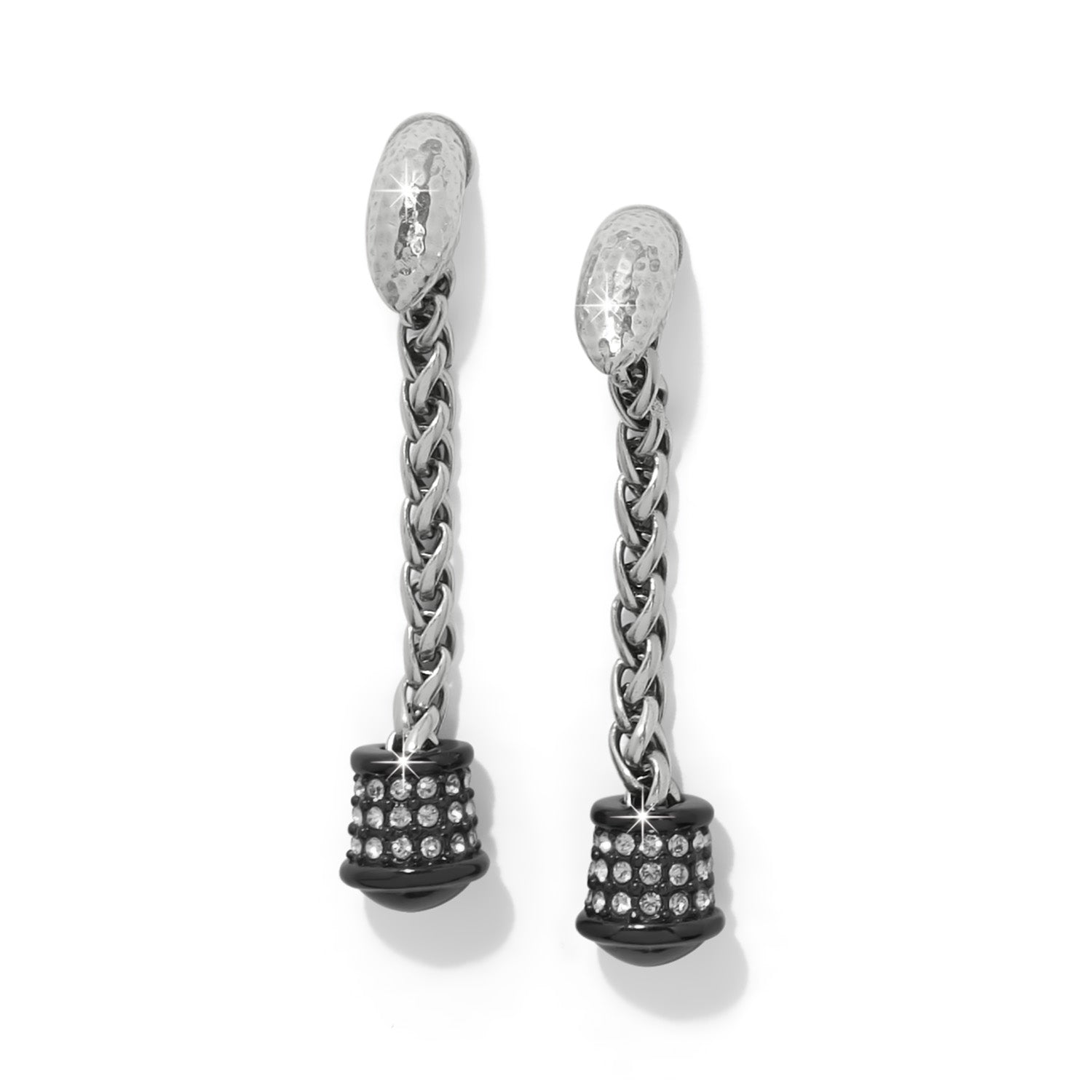 Meridian Ventus Post Drop Earrings/Silver-Black