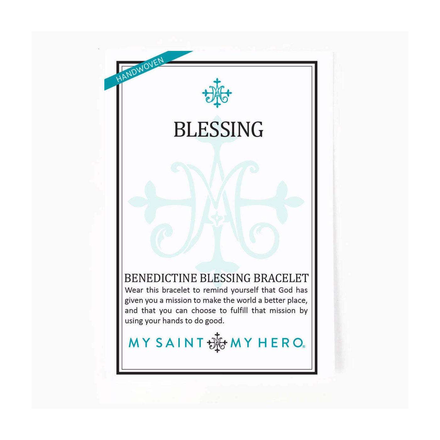 Benedictine Blessing Bracelet - Silver/Peach