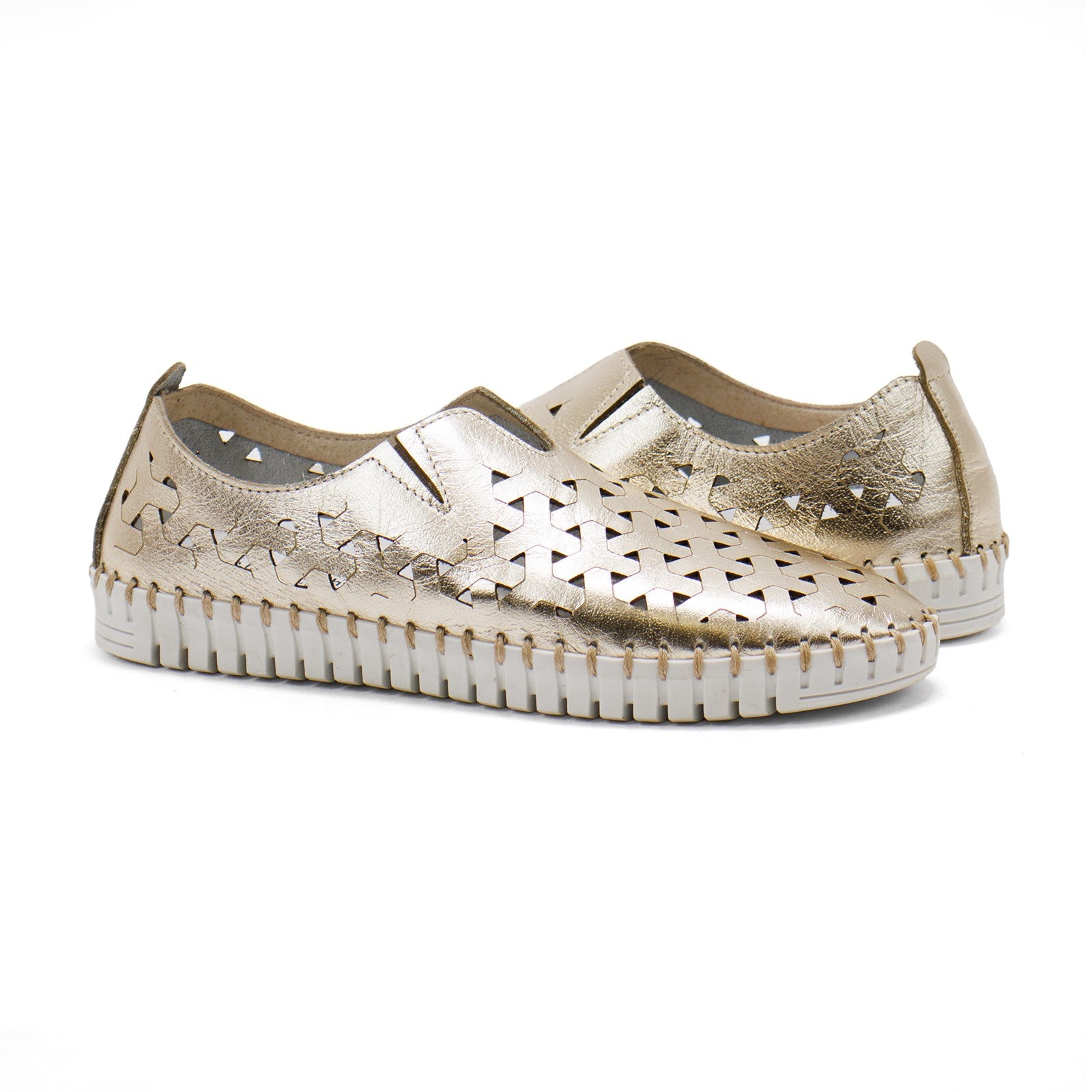 Eric Michael Inez Sneakers- Gold
