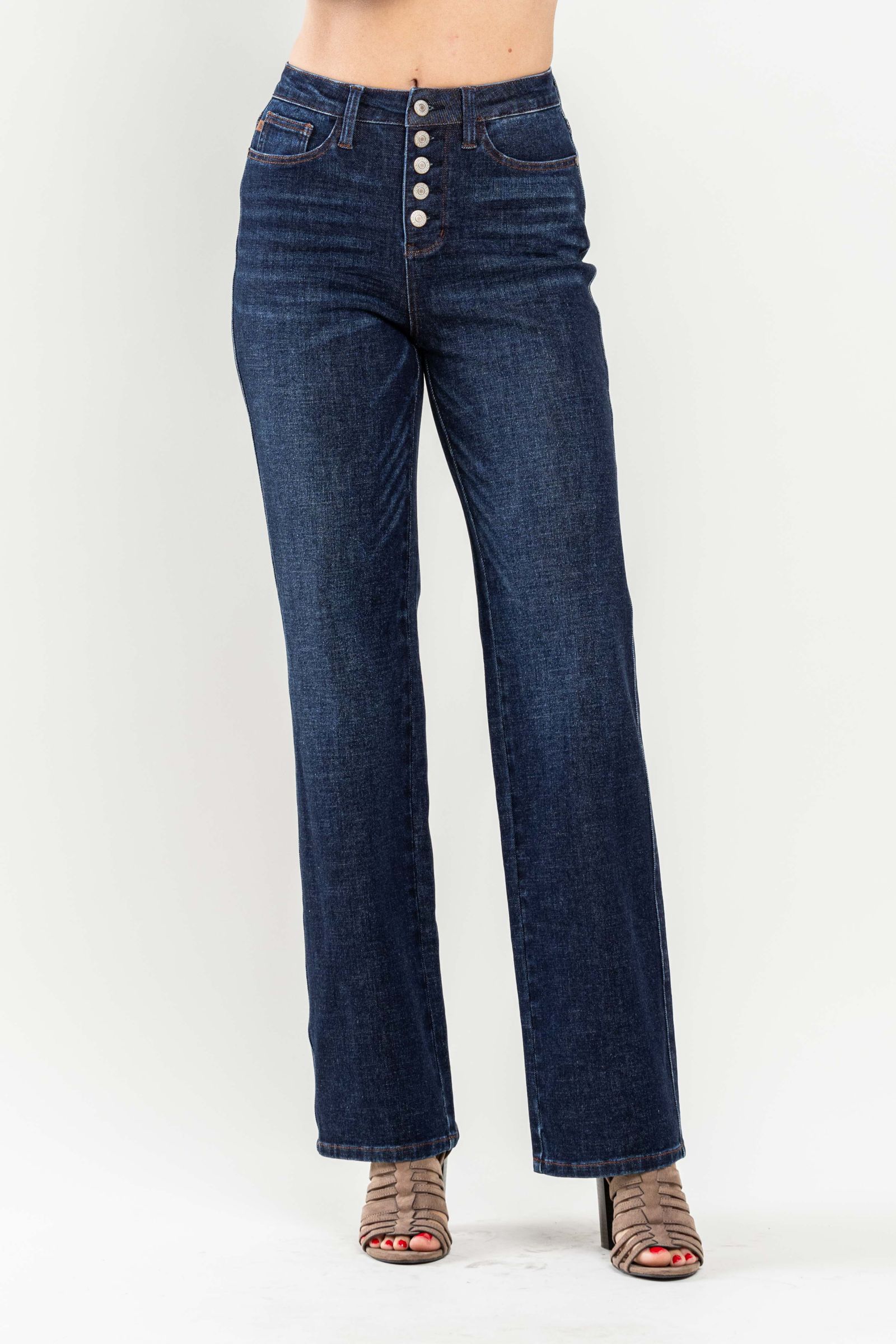 Judy Blue Hi-Waisted Button-Fly Jean