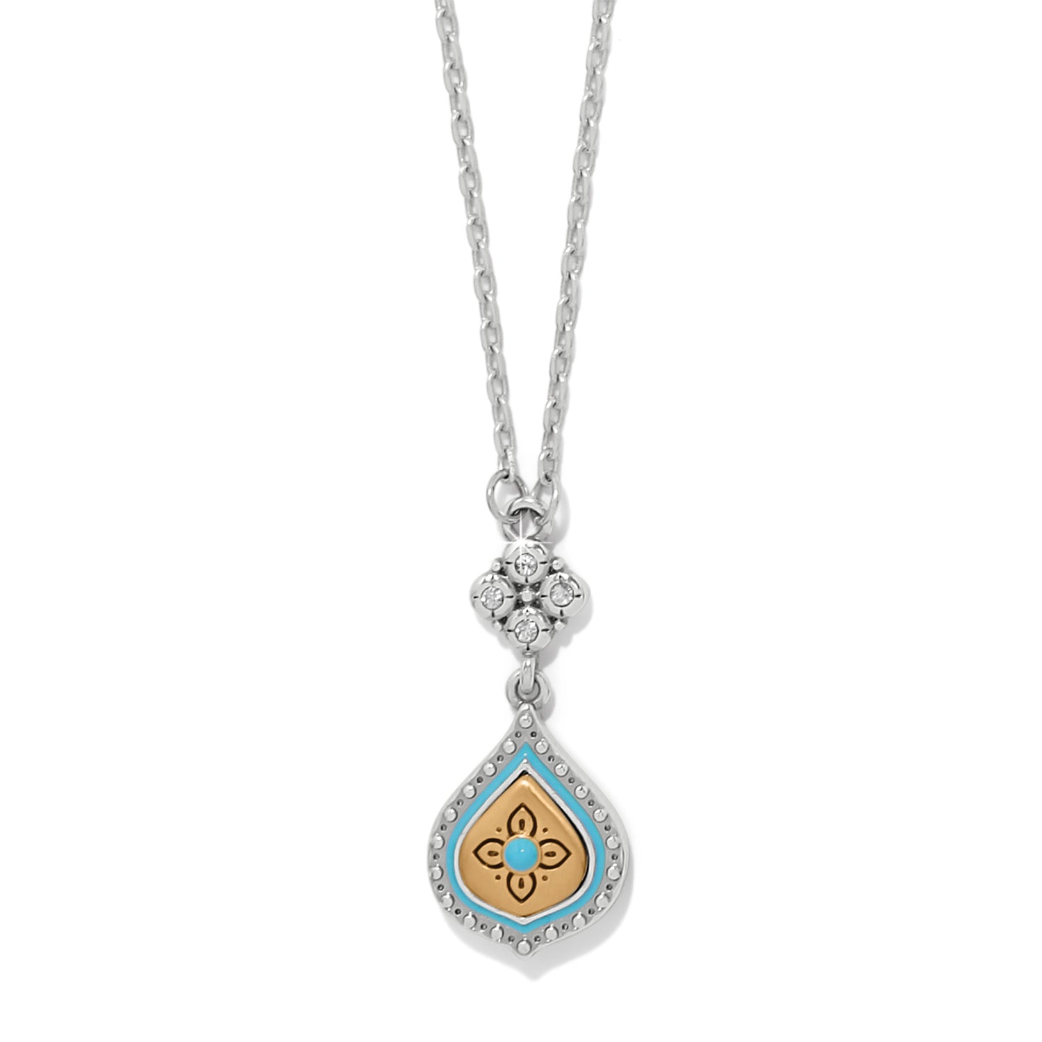 Mosaic Cerrillos Petite Teardrop Necklace