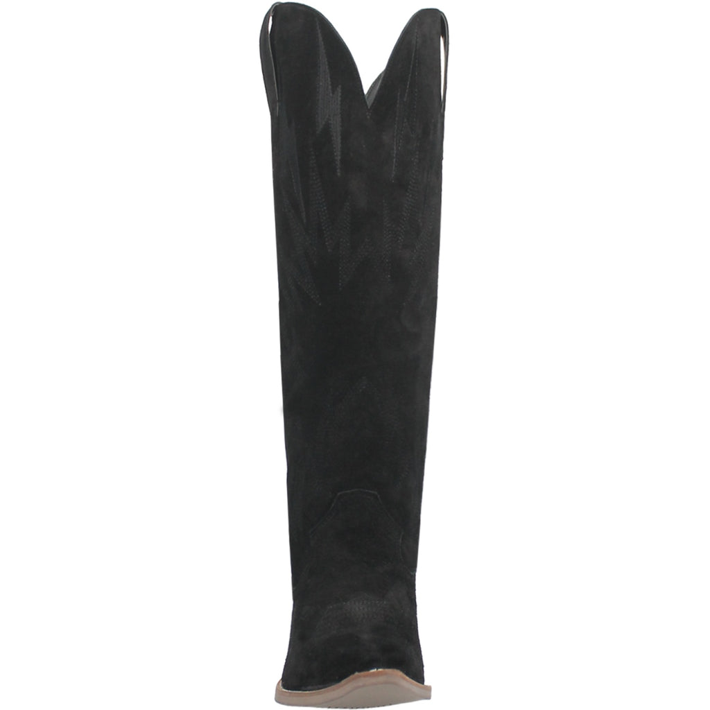 Thunder Road Black Suede Leather Boots by Dingo
