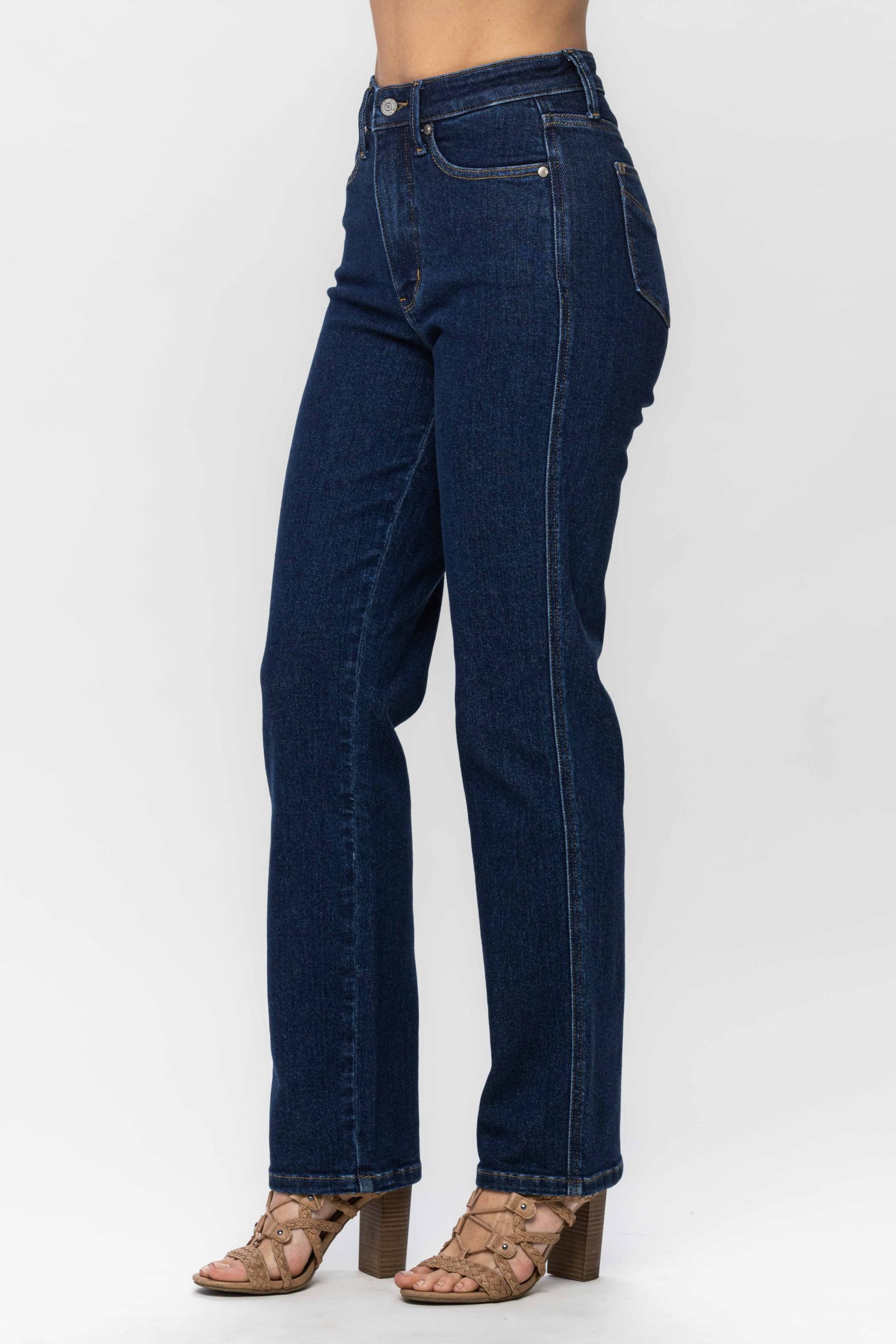 Judy Blue High Waist Tummy Control Classic Straight Jeans