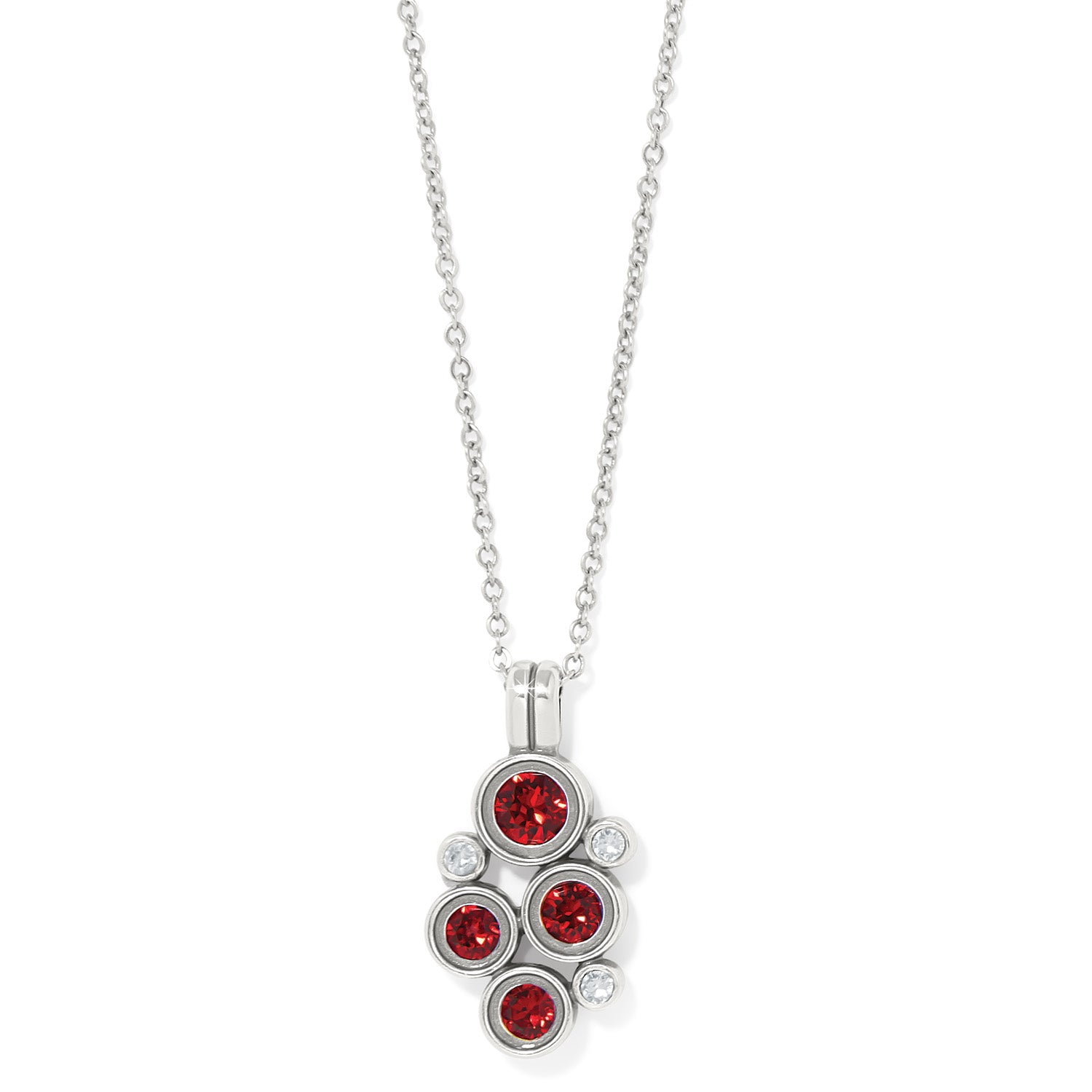 Constella Cluster Necklace /Red