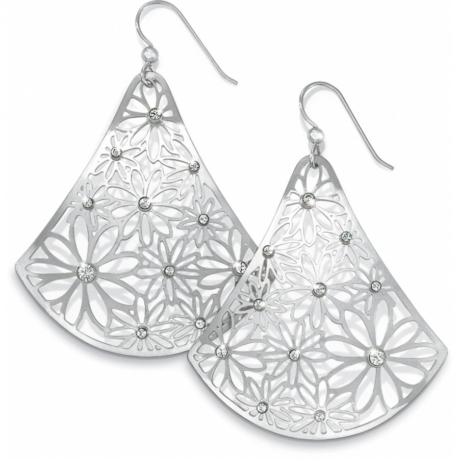 Trillion French Wire Earrings-Silver