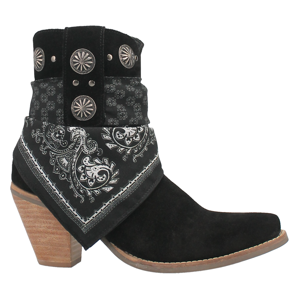 Black Suede Bandita Boots by Dingo