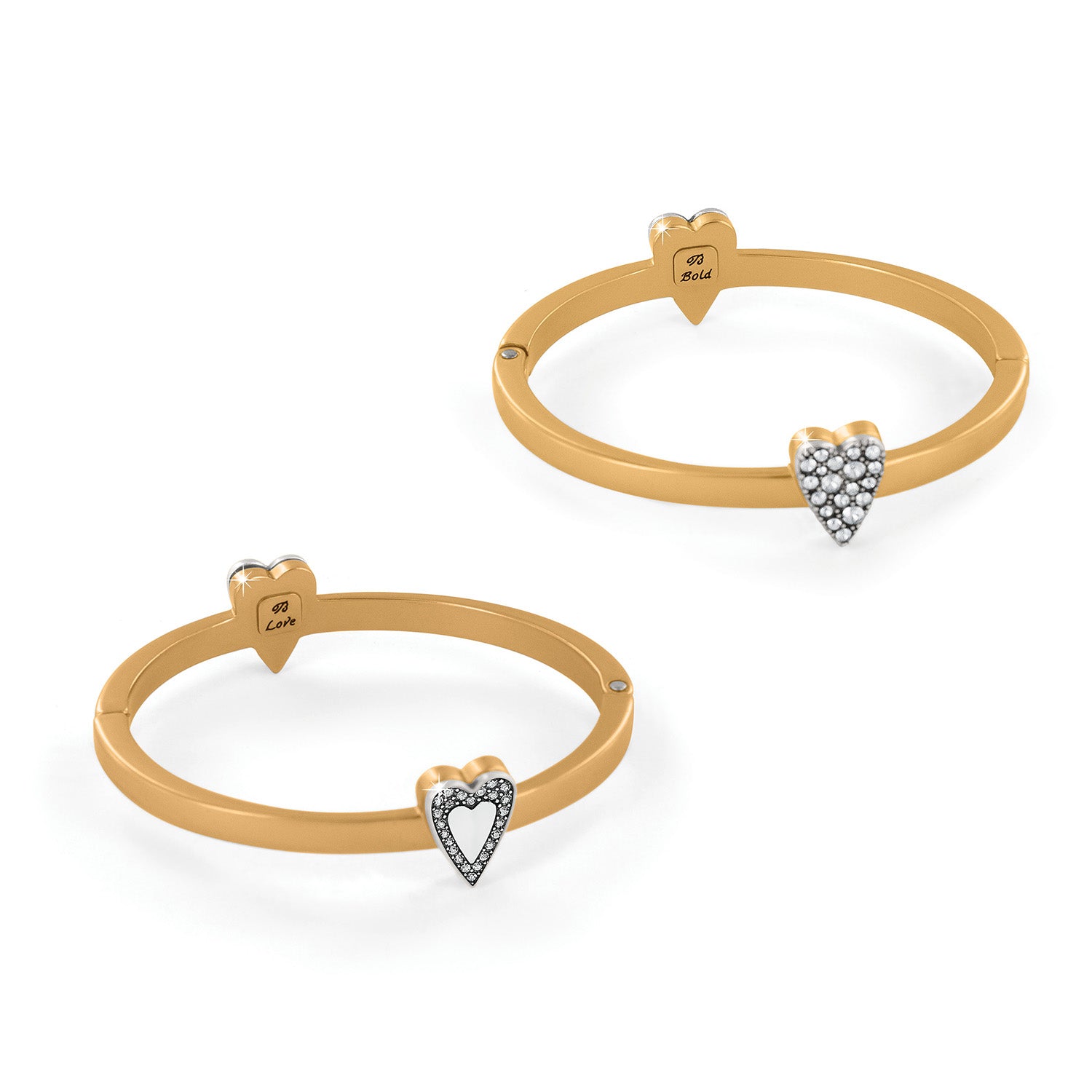 Love Messages Be Bold Hinged Bangle