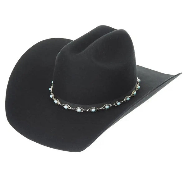 Justin Black Wool Felt Hat