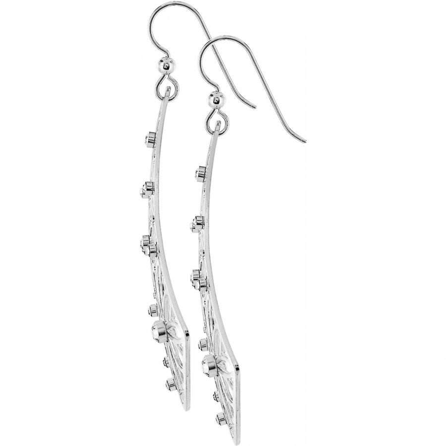 Trillion French Wire Earrings-Silver