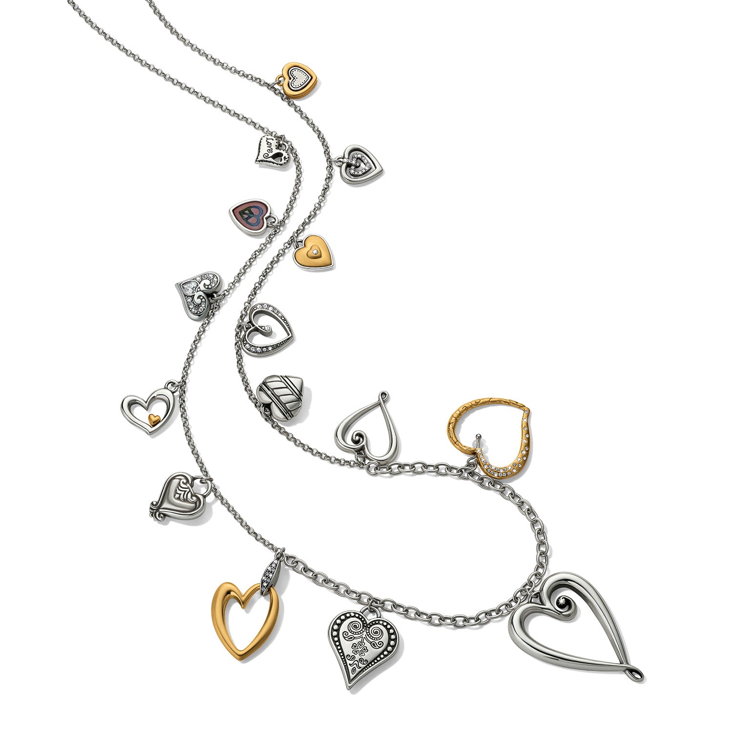 One Heart Large Long Necklace