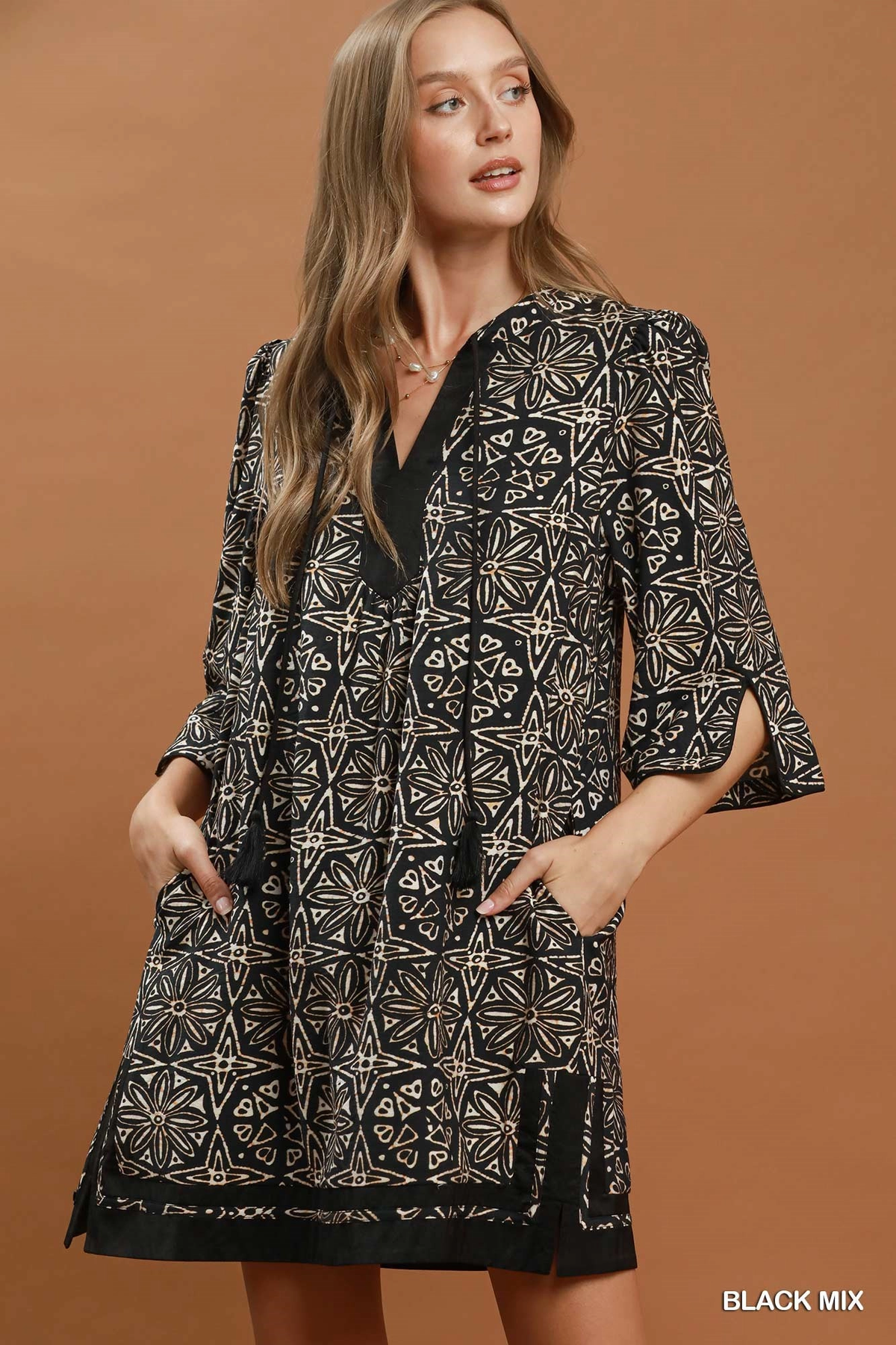 Midnight Mosaic Tunic Dress đź–¤
