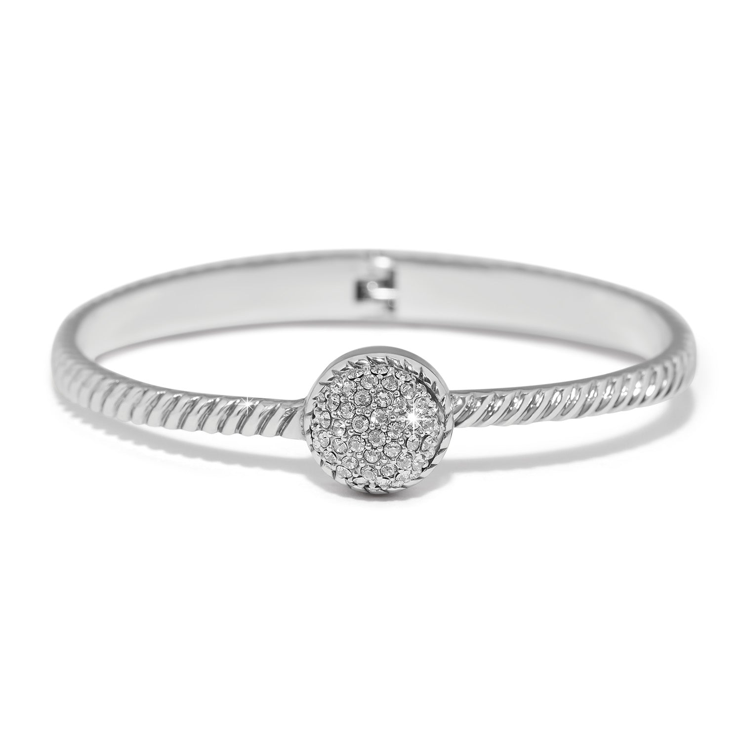 Illumina Celeste Dome Hinged Bangle/Silver