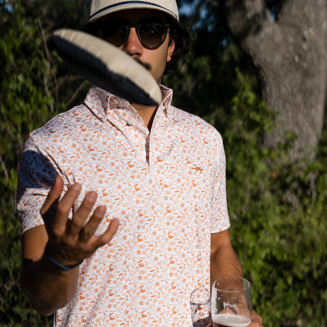 Texas Traditions Polo-Burnt Orange by Texas Standard