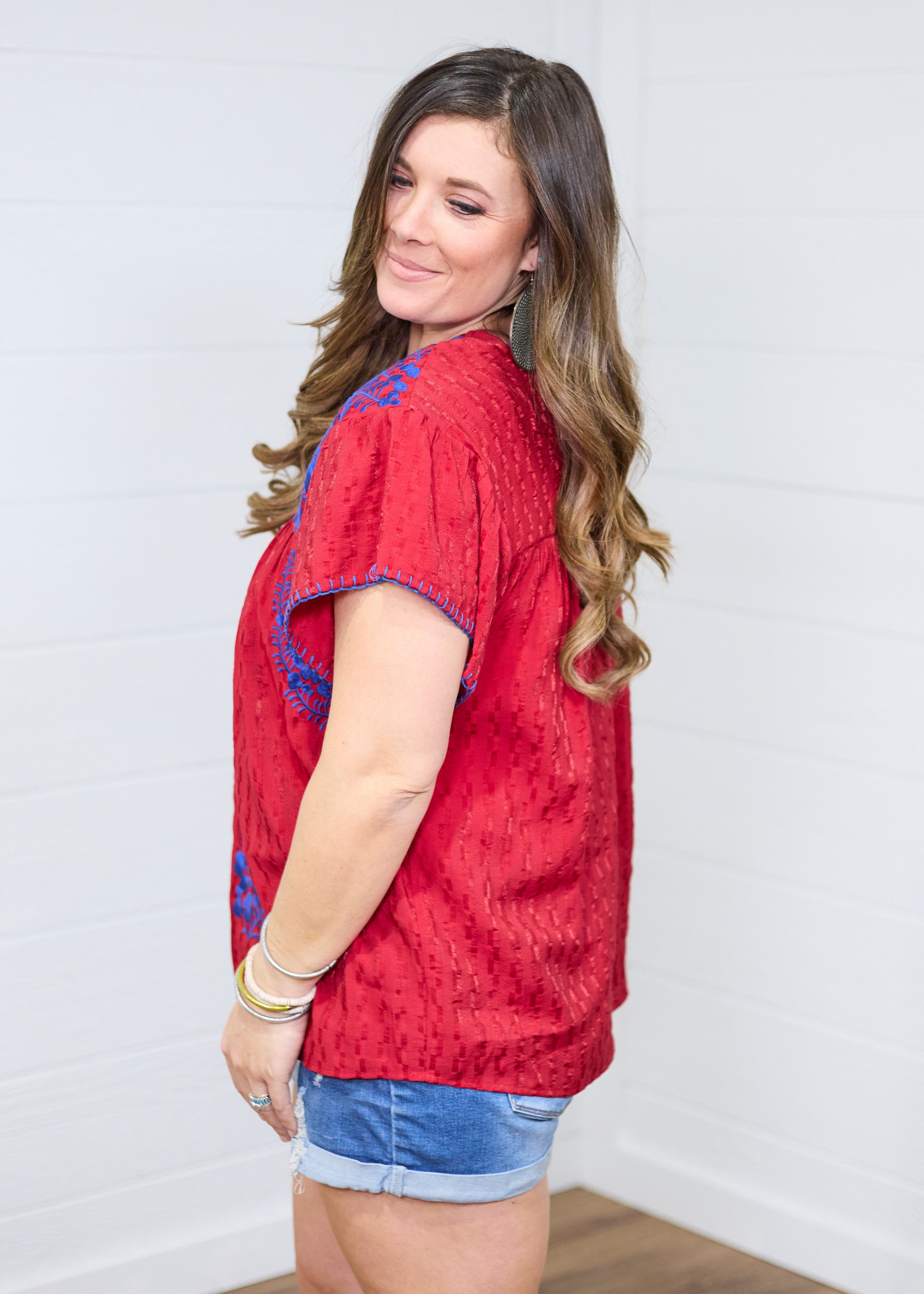 The Chelsea Top-Red