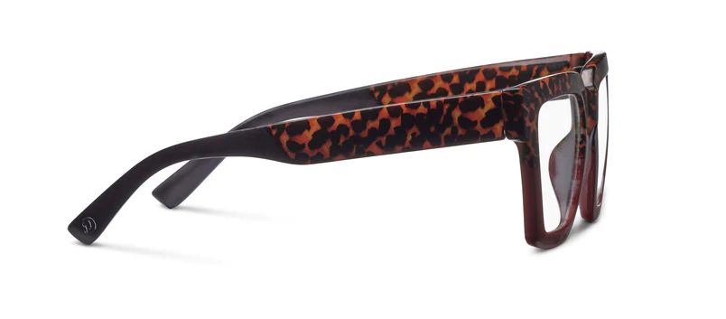 Take A Bow Leopard tortoise/Red - Peepers Reading Glasses