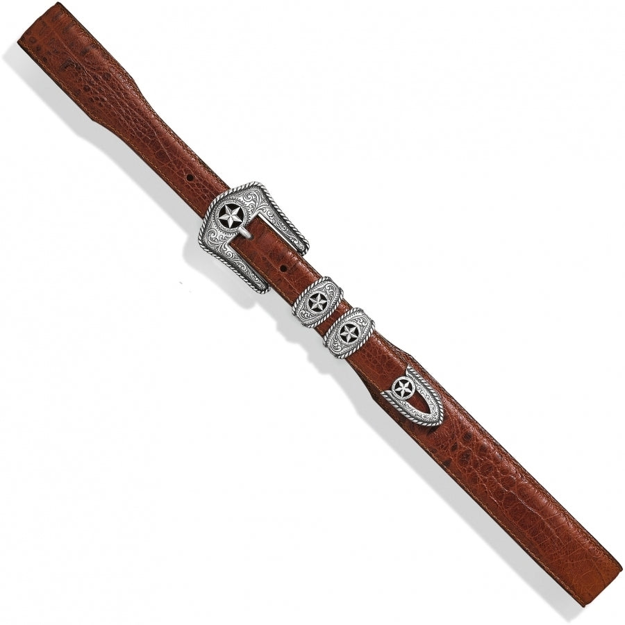 Brown/Tan Country Croc Belt by Tony Lama