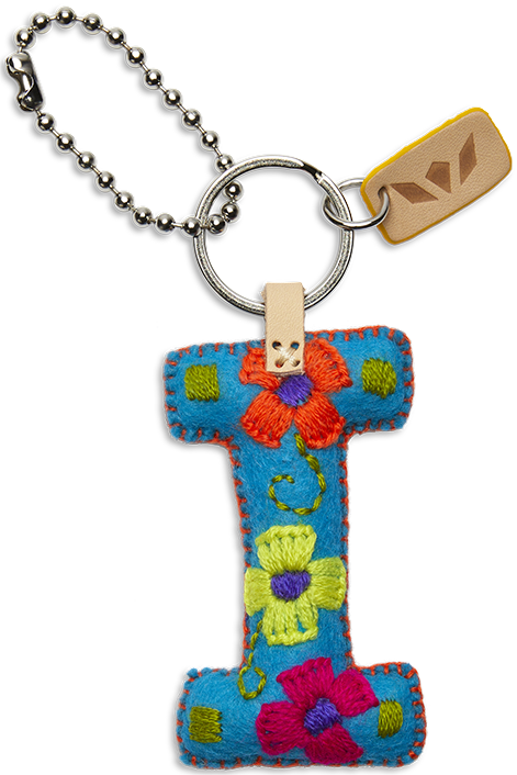 TURQUOISE FELT ALPHABET CHARMS